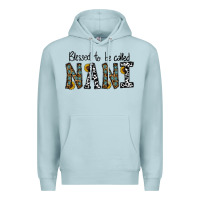 Blue Mist blessed to be called nanı Premium Hoodie - CowhideDigitalArt