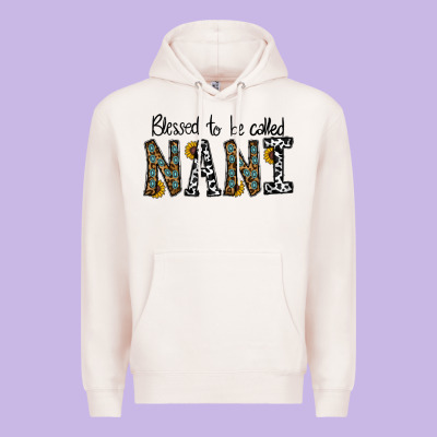 Blessed To Be Called Nanı Premium Hoodie Designed By Cowhidedigitalart