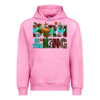Fuchsia Pink born is the king Urban Hoodie - AdoDesignShop