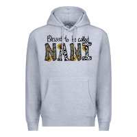 Heather Grey blessed to be called nanı Premium Hoodie - CowhideDigitalArt