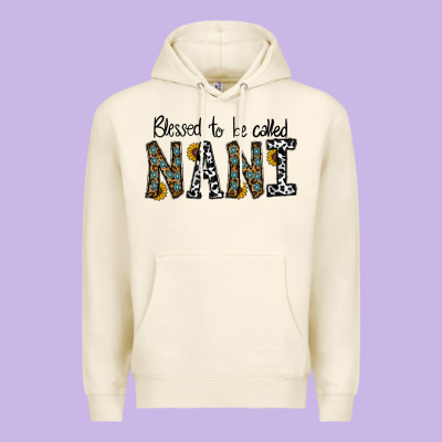 Blessed To Be Called Nanı Premium Hoodie Designed By Cowhidedigitalart
