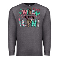 Charcoal Heather wife mom lpn licensed practical nurse Premium Sweatshirt - RanaPortraitStore