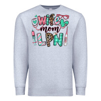 Heather Grey wife mom lpn licensed practical nurse Premium Sweatshirt - RanaPortraitStore