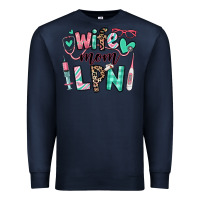Navy wife mom lpn licensed practical nurse Premium Sweatshirt - RanaPortraitStore