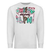 Oatmeal Heather wife mom lpn licensed practical nurse Premium Sweatshirt - RanaPortraitStore