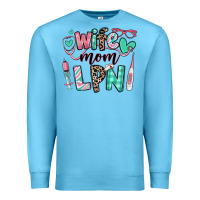 Ocean Blue wife mom lpn licensed practical nurse Premium Sweatshirt - RanaPortraitStore