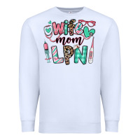 White wife mom lpn licensed practical nurse Premium Sweatshirt - RanaPortraitStore