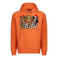 Carrot christmas heifers back view Premium Hoodie - RanaPortraitStore