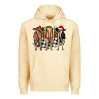 Christmas Heifers Back View Premium Hoodie | Teevron