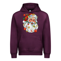 Mauve Wine santa with little christmas Urban Hoodie - AdoDesignShop