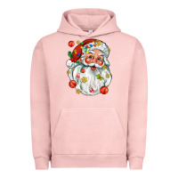 Pigment Salmon santa with little christmas Urban Hoodie - AdoDesignShop