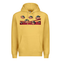 Antique Gold american flag lips 16oz libbey cup Premium Hoodie - HRA Design Shop