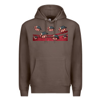Coffee american flag lips 16oz libbey cup Premium Hoodie - HRA Design Shop