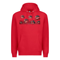 Red american flag lips 16oz libbey cup Premium Hoodie - HRA Design Shop
