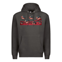 Smoke american flag lips 16oz libbey cup Premium Hoodie - HRA Design Shop