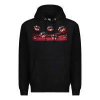 Black american flag lips 16oz libbey cup Premium Hoodie - HRA Design Shop