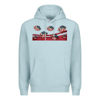 Blue Mist american flag lips 16oz libbey cup Premium Hoodie - HRA Design Shop