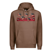 Chestnut american flag lips 16oz libbey cup Premium Hoodie - HRA Design Shop