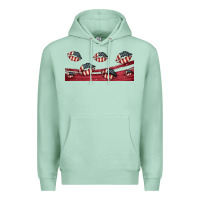 Seafoam american flag lips 16oz libbey cup Premium Hoodie - HRA Design Shop