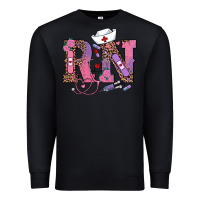 Black valentines day rn registered nurse Premium Sweatshirt - RanaPortraitStore