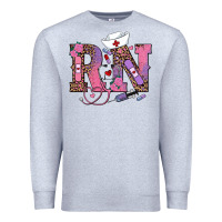 Heather Grey valentines day rn registered nurse Premium Sweatshirt - RanaPortraitStore