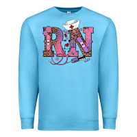 Ocean Blue valentines day rn registered nurse Premium Sweatshirt - RanaPortraitStore