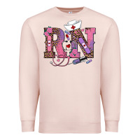 Pale Pink valentines day rn registered nurse Premium Sweatshirt - RanaPortraitStore
