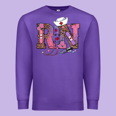 Premium Sweatshirt valentines day rn registered nurse