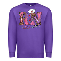 Purple valentines day rn registered nurse Premium Sweatshirt - RanaPortraitStore