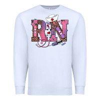 White valentines day rn registered nurse Premium Sweatshirt - RanaPortraitStore