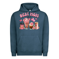 Pigment Midnight Navy best mom ever floral coffee cups Urban Hoodie - JahusDesignShop
