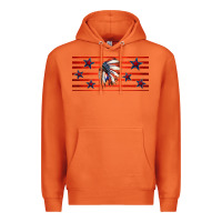 Carrot patriotic native american headdress 16oz libbey cup Premium Hoodie - HRA Design Shop