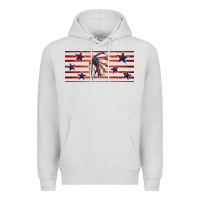 Dove Grey patriotic native american headdress 16oz libbey cup Premium Hoodie - HRA Design Shop