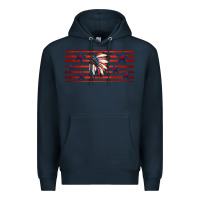 Navy patriotic native american headdress 16oz libbey cup Premium Hoodie - HRA Design Shop