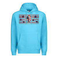 Ocean Blue patriotic native american headdress 16oz libbey cup Premium Hoodie - HRA Design Shop