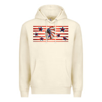 Patriotic Native American Headdress 16oz Libbey Cup Premium Hoodie | Teevron