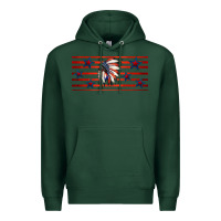 Sports Green patriotic native american headdress 16oz libbey cup Premium Hoodie - HRA Design Shop