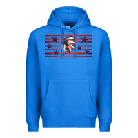 True Royal patriotic native american headdress 16oz libbey cup Premium Hoodie - HRA Design Shop