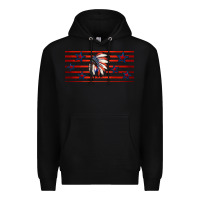Black patriotic native american headdress 16oz libbey cup Premium Hoodie - HRA Design Shop
