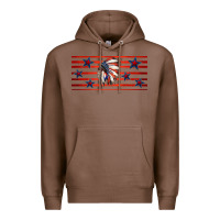 Chestnut patriotic native american headdress 16oz libbey cup Premium Hoodie - HRA Design Shop