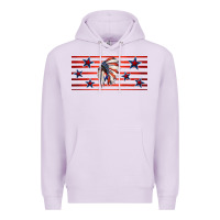 Lilac patriotic native american headdress 16oz libbey cup Premium Hoodie - HRA Design Shop