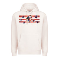 Pale Pink patriotic native american headdress 16oz libbey cup Premium Hoodie - HRA Design Shop