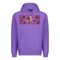 Purple patriotic native american headdress 16oz libbey cup Premium Hoodie - HRA Design Shop