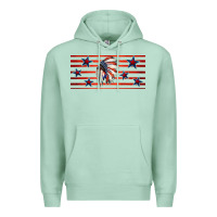 Seafoam patriotic native american headdress 16oz libbey cup Premium Hoodie - HRA Design Shop