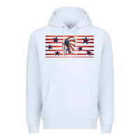 White patriotic native american headdress 16oz libbey cup Premium Hoodie - HRA Design Shop
