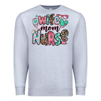 Heather Grey wife mom nurse Premium Sweatshirt - RanaPortraitStore
