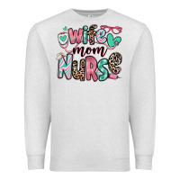 Oatmeal Heather wife mom nurse Premium Sweatshirt - RanaPortraitStore