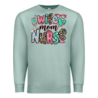 Seafoam wife mom nurse Premium Sweatshirt - RanaPortraitStore