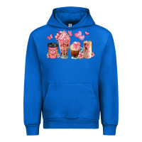 Cobalt floral coffee cups Urban Hoodie - JahusDesignShop