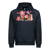 Navy floral coffee cups Urban Hoodie - JahusDesignShop